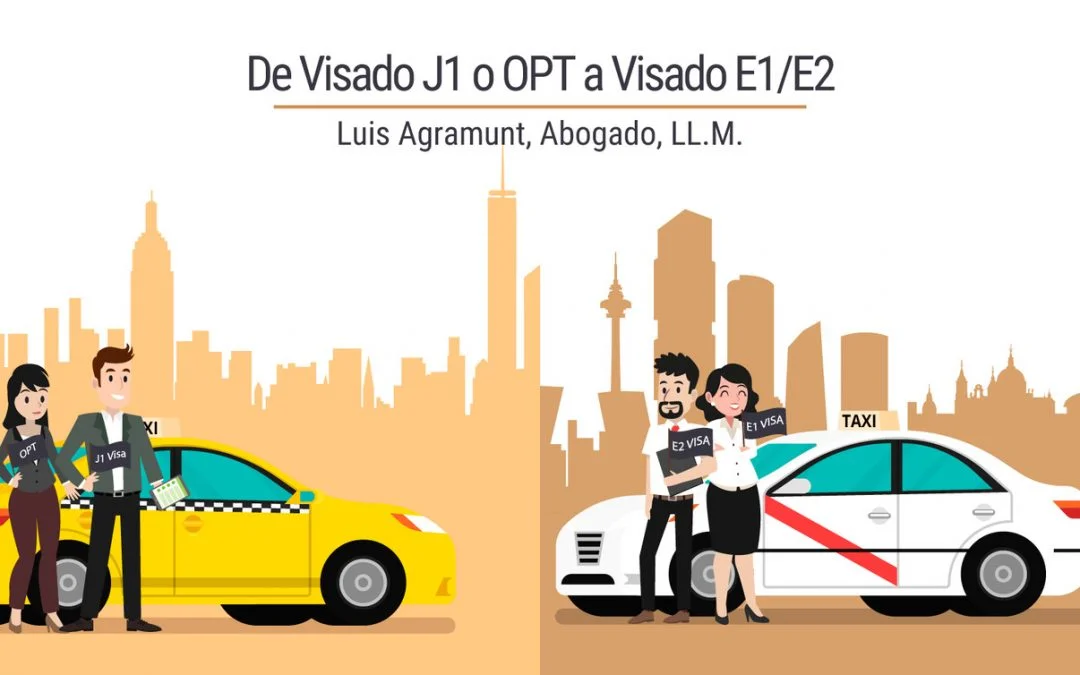 De Visado J1 o OPT a Visados E1/E2